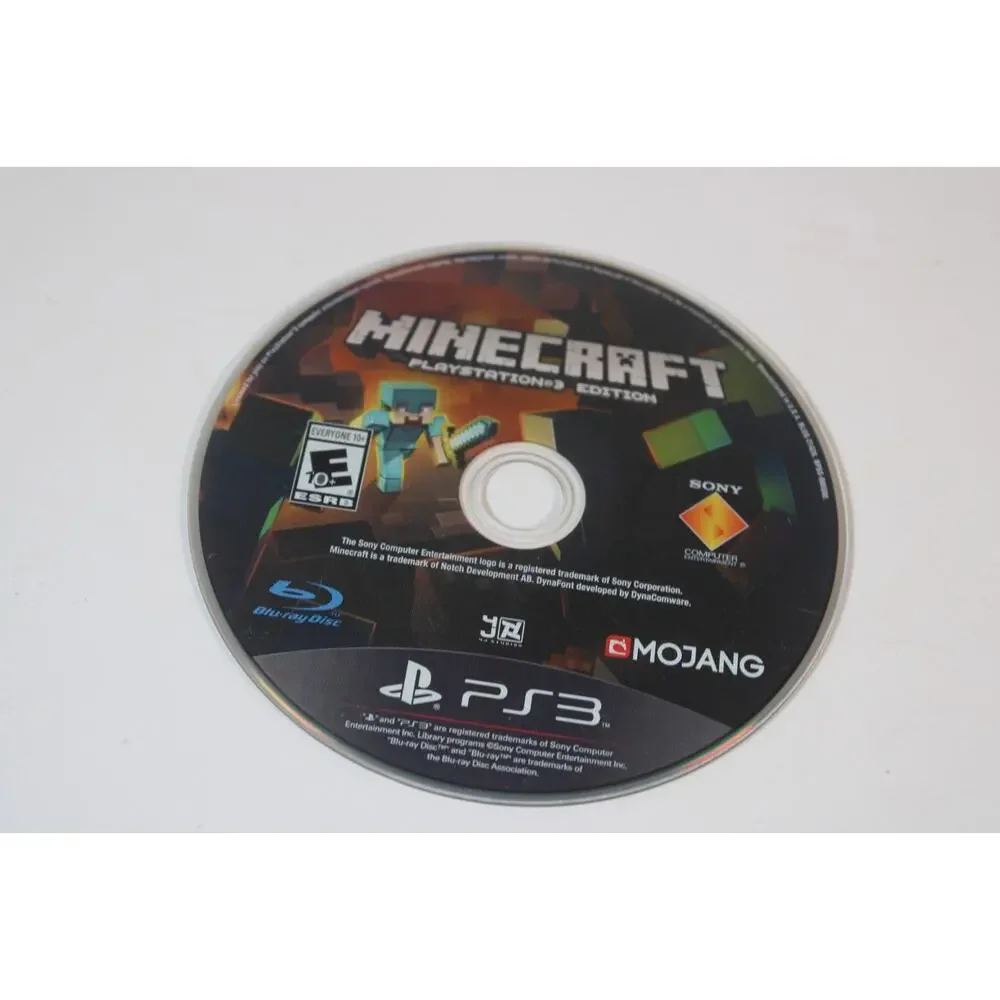 Minecraft -- PlayStation 3 Edition (Sony PlayStation 3, 2014) disc only, tested